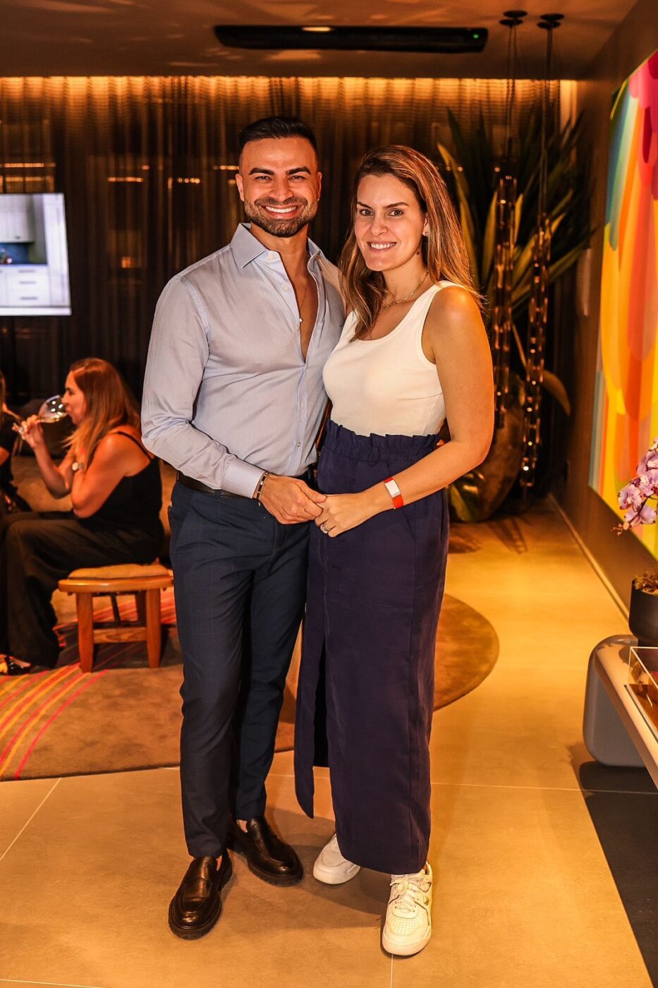 Flávio Moura e Hannah Botelho