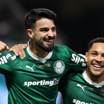 Palmeiras goleia o Vasco em noite da dupla Flaco-Roque; veja gols e lances