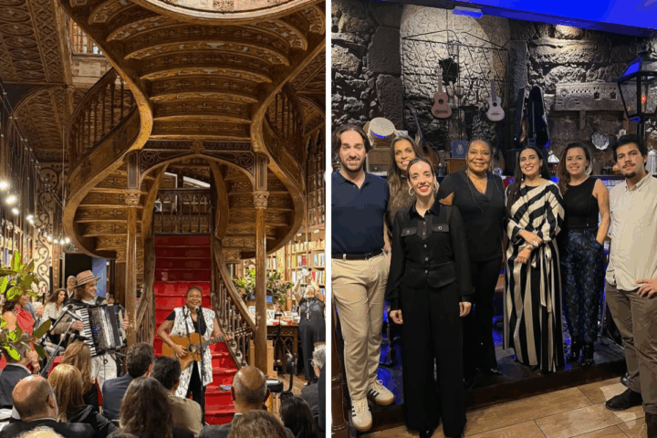 Margareth Menezes se apresenta na Livraria Lello, em Portugal