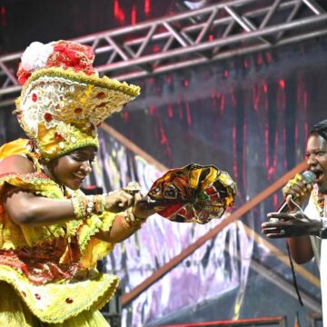 Ilê Aiyê apresenta tema do Carnaval 2026 durante show no Pelourinho