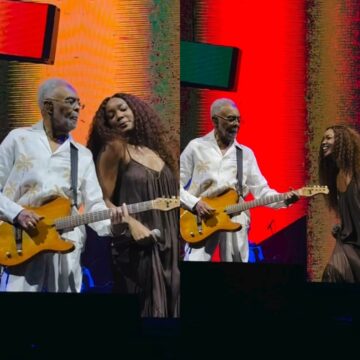 Gilberto Gil recebe Iza em show da turnê ‘Tempo Rei’ no Rio de Janeiro; assista Gilberto Gil recebe Iza em show da turnê ‘Tempo Rei’ no Rio de Janeiro; assista