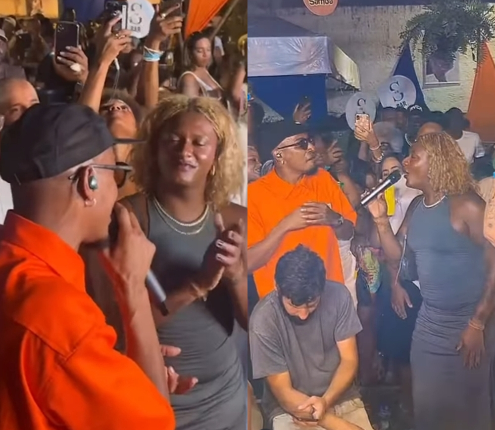 Liniker surpreende ao cantar sucesso ‘Caju’ em samba de Salvador; assista Liniker surpreende ao cantar sucesso ‘Caju’ em samba de Salvador; assista