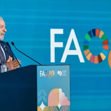 ‘Fome é irmã da guerra’, diz Lula no Fórum Mundial da Alimentação