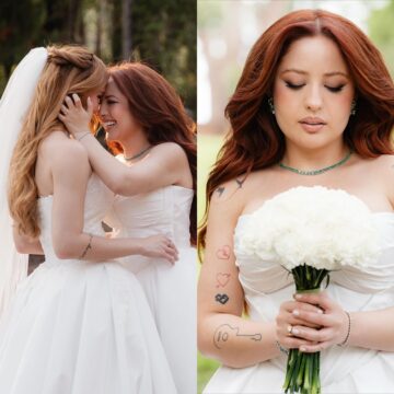 Mari Fernandez posta fotos do casamento com Julia Ribeiro: ‘O dia mais feliz’