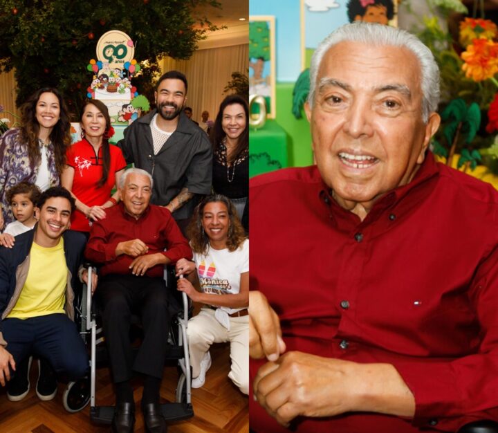 Com bolo da Turma da Mônica, Mauricio de Sousa celebra 90 anos ao lado dos 9 filhos; veja fotos Com bolo da Turma da Mônica, Mauricio de Sousa celebra 90 anos ao lado dos 9 filhos; veja fotos