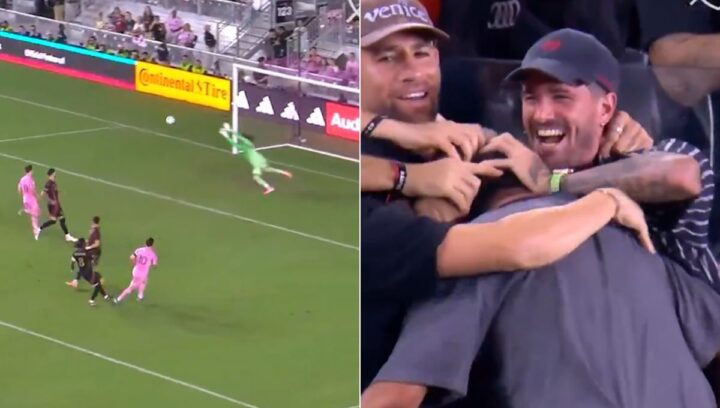 Messi faz golaço e jogadores da Argentina comemoram no estádio em goleada do Inter Miami