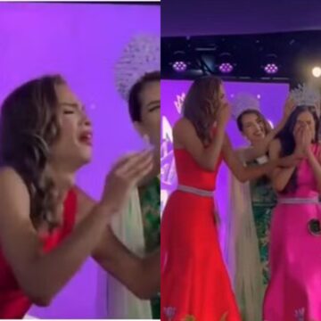 Vice-miss comemora vitória antes da hora e viraliza em concurso no Ceará