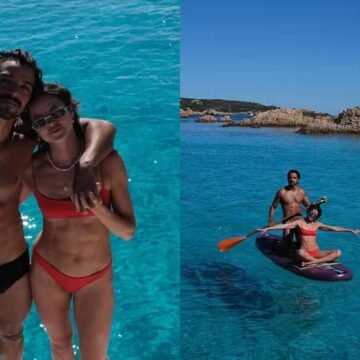 Casalzão! Rodrigo Simas e Agatha Moreira curtem viagem pela Itália e compartilham cliques de biquíni e sunga
