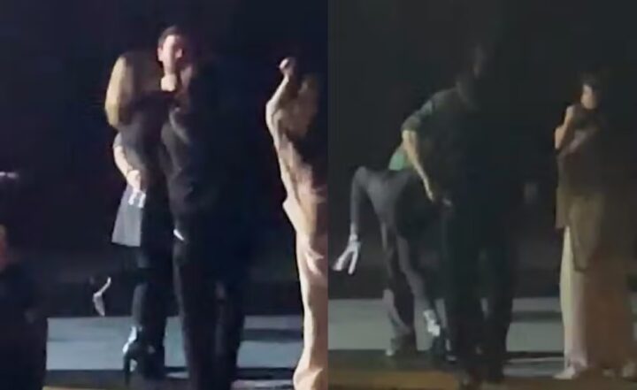 Sandy e namorado dançam agarradinhos e trocam beijo em show de Chitãozinho e Xororó em Portugal Sandy e namorado dançam agarradinhos e trocam beijo em show de Chitãozinho e Xororó em Portugal
