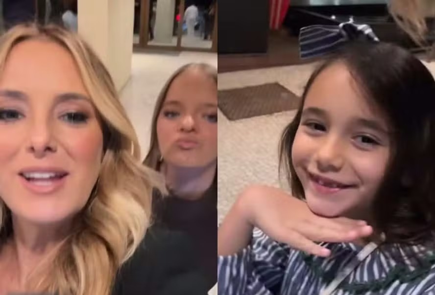 Ticiane Pinheiro viaja ao Rio com as filhas para acompanhar estreia de Cesar Tralli no ‘Jornal Nacional’ Ticiane Pinheiro viaja ao Rio com as filhas para acompanhar estreia de Cesar Tralli no ‘Jornal Nacional’