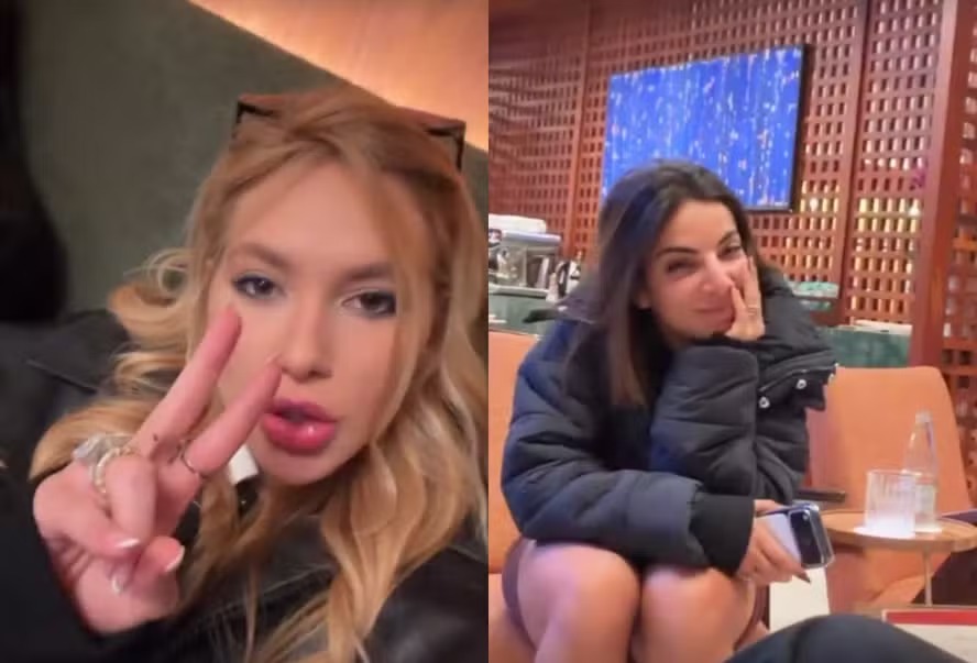 Virginia posa com melhor amiga de Vini Jr. antes de embarcar para Madri Virginia posa com melhor amiga de Vini Jr. antes de embarcar para Madri