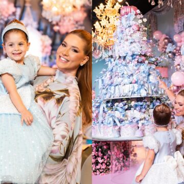 Festa de filha de Virginia e Zé Felipe teve bolo com 5 mil flores de açúcar; veja os detalhes