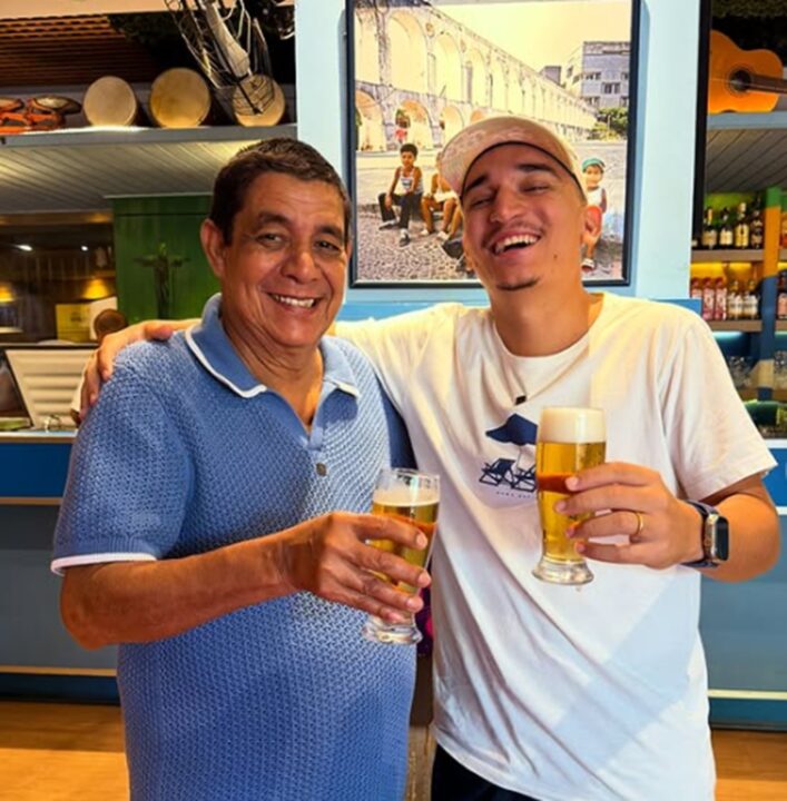 João Gomes encontra com Zeca Pagodinho antes de show no Rio João Gomes encontra com Zeca Pagodinho antes de show no Rio