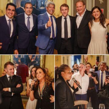Presidente da França ganha jantar no Palácio Rio Branco após participar da abertura de festival no MAM-BA