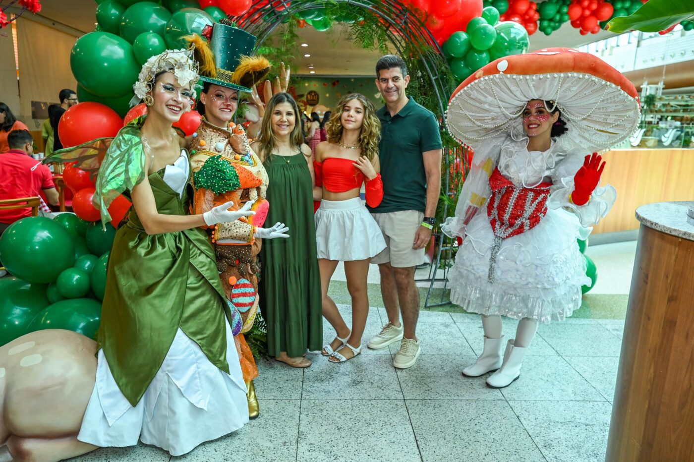 Sirley, Gabriela e Guilherme Chalhoub