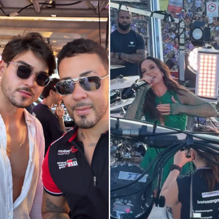 Em meio a rumores de romance, Carlinhos Maia surge com Lucas Lobato em trio de Ivete Sangalo no Pré-Caju 2025