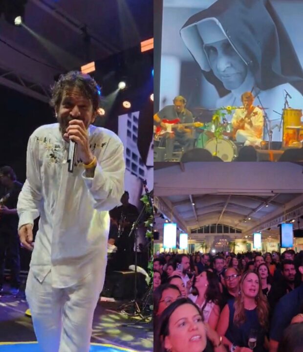 Saulo canta no Viva Dulce e ajuda a arrecadar fundos para a Osid em Salvador; veja vídeo