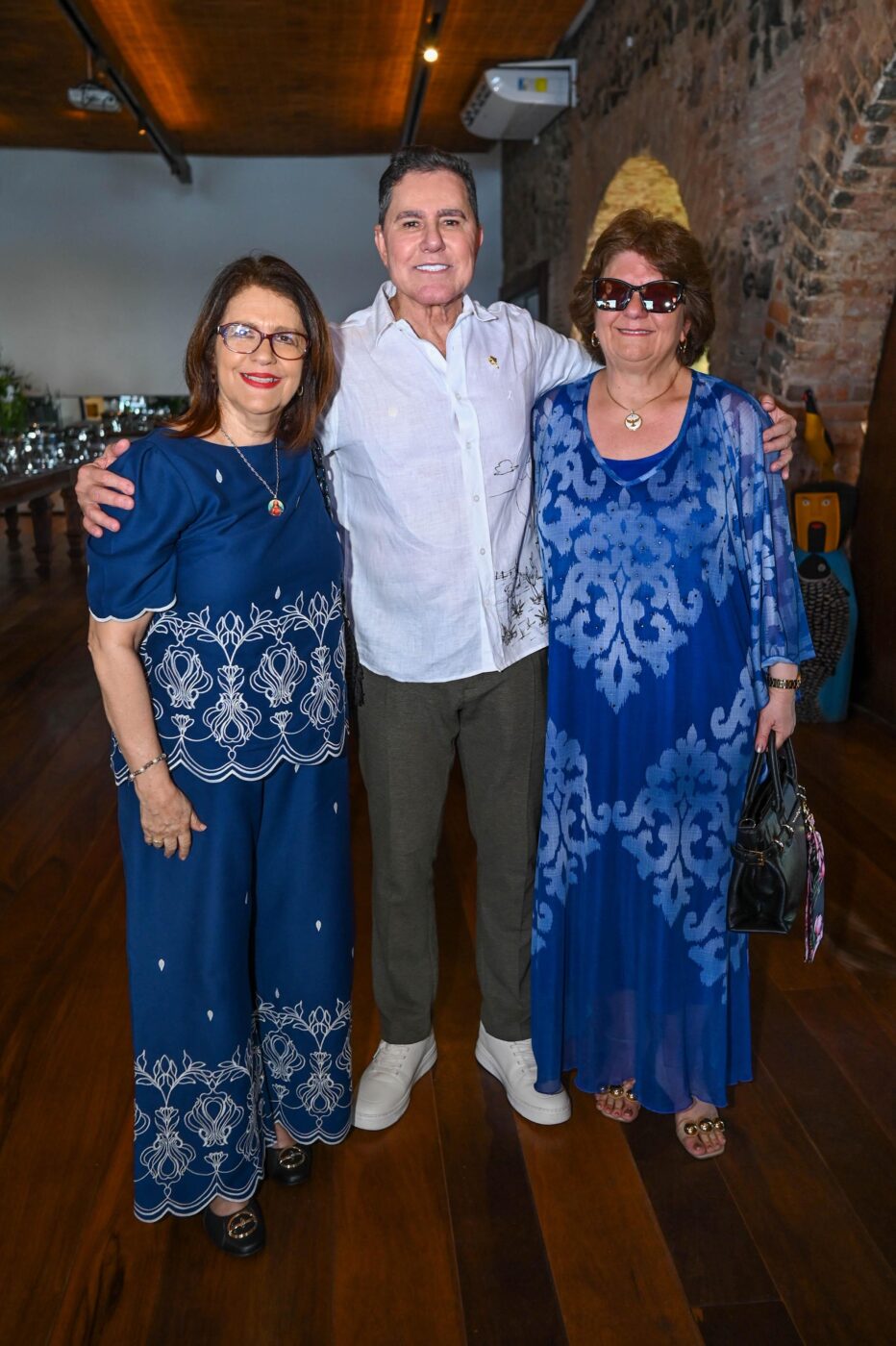 Rita de Cássio Magalhães, José Rotondano e Ivone Bessa Ramos