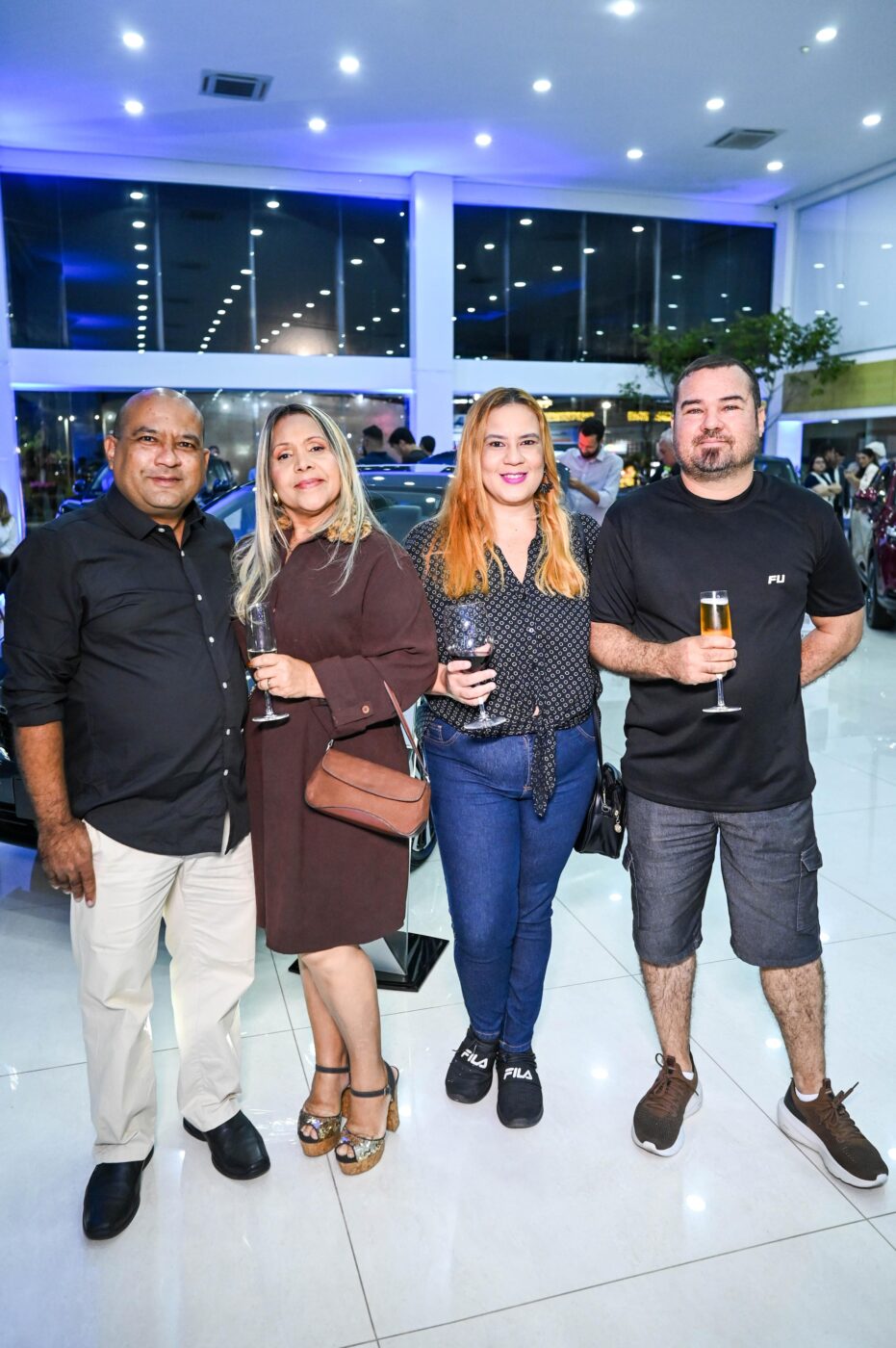 Hermínio, Gilmara, Diana e Enoc Gomes