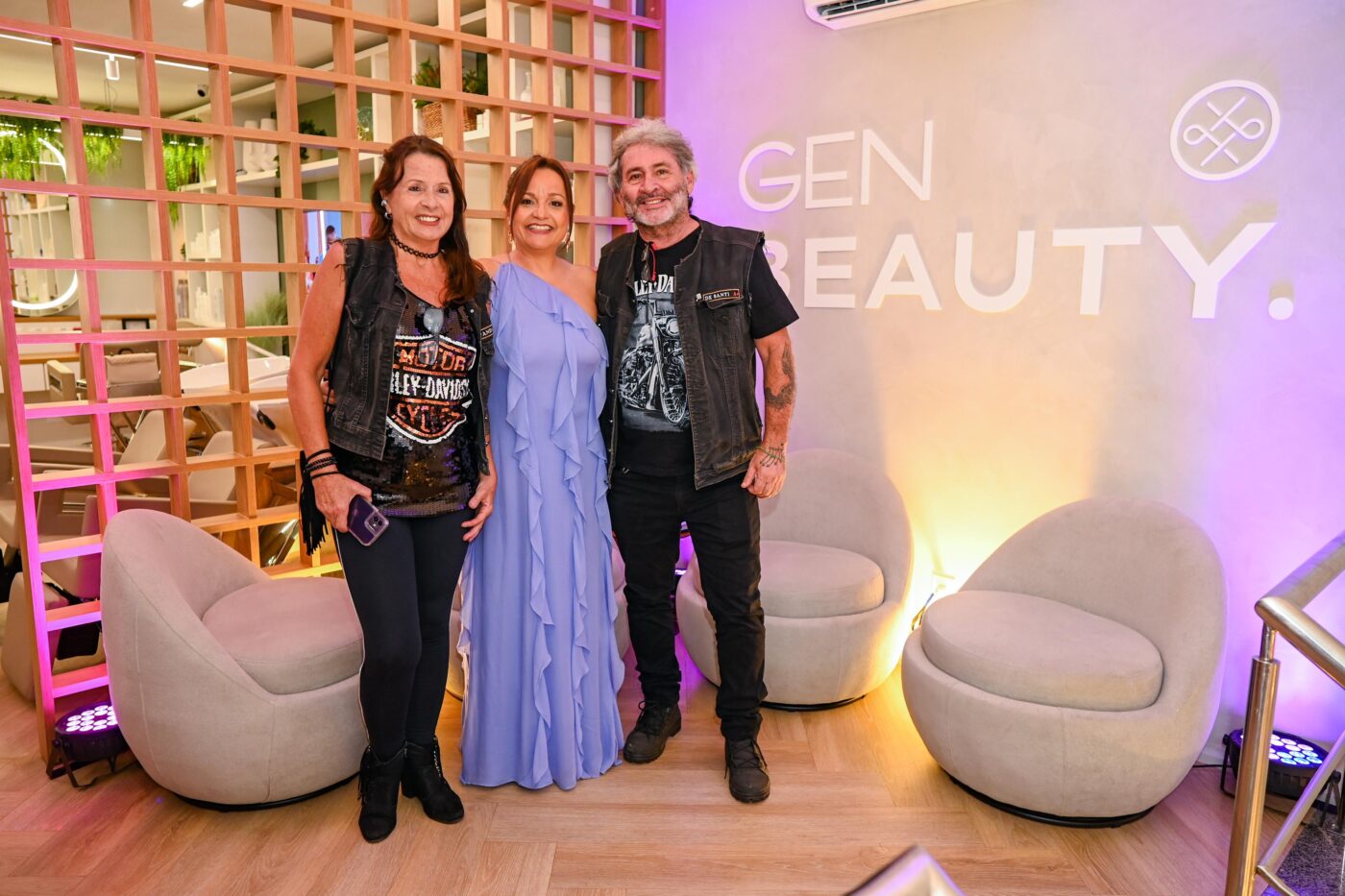 Sandra Saldanha, Érika Oliveira e Carlos Santi