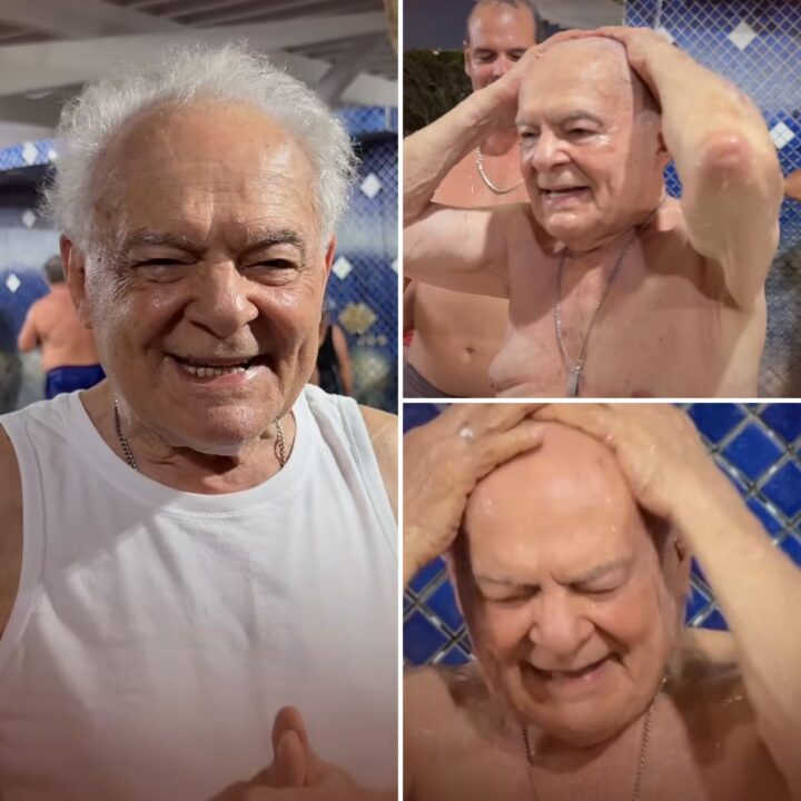 Othon Bastos revisita Caldas do Jorro após 87 anos e toma banho nas famosas águas termais