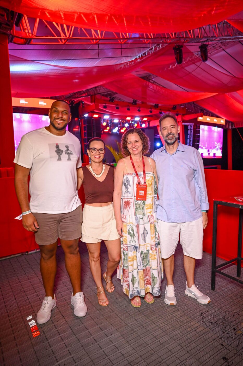 Vandeson Bonifácio, Laise Caldas, Amine Darzé e Marcelo Carlin