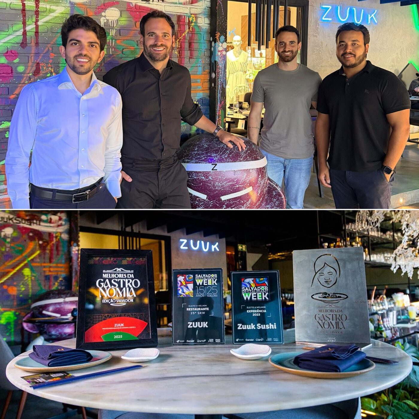 Zūuk Sushi celebra quatro anos com prêmios e público fiel em Salvador