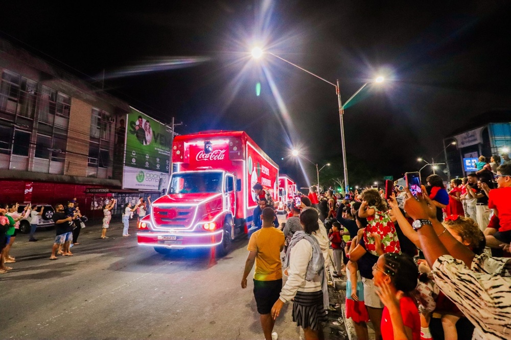 Caravanas de Natal da Coca-Cola chegam à Bahia nesta terça-feira (25); confira roteiro completo