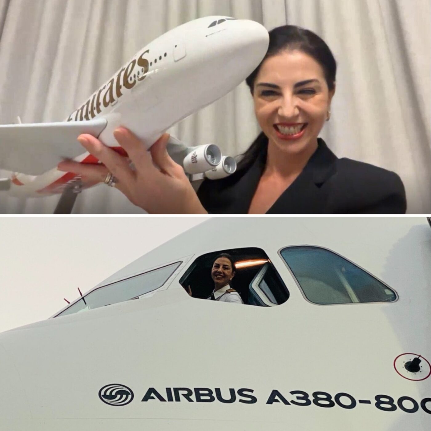 A trajetória da primeira brasileira no comando do maior avião do mundo