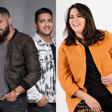 Bia Frazzo grava DVD com participação de Henrique & Juliano no Largo da Mariquita, em Salvador