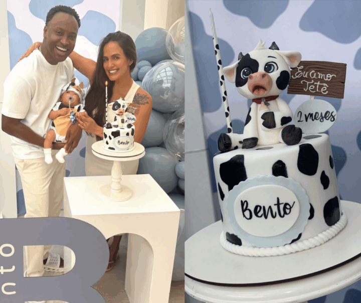 Veja decoração da festa de dois meses de Bento, filho de Carol Peixinho e Thiaguinho
