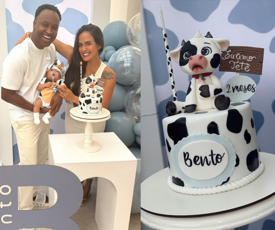 Veja decoração da festa de dois meses de Bento, filho de Carol Peixinho e Thiaguinho