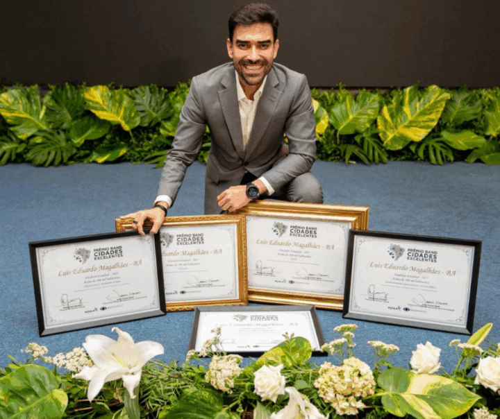 Luís Eduardo Magalhães vence Prêmio Band Cidades Excelentes e prefeito Junior Marabá é destaque