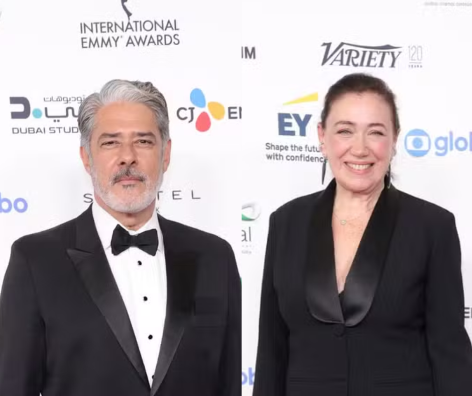 William Bonner e Lilia Cabral apresentam o International Emmy Awards em Nova York