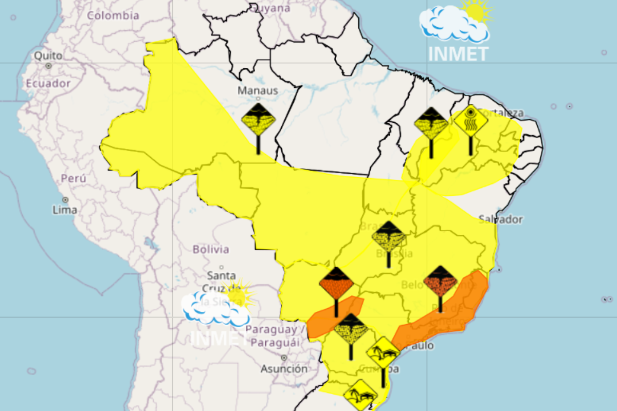 Inmet emite aviso de chuvas intensas para o Nordeste