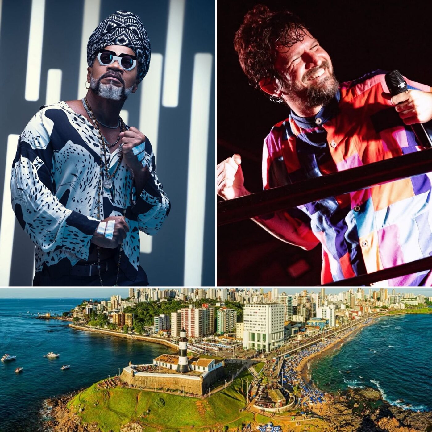 Carlinhos Brown, Saulo e Timbalada farão show gratuito no Farol da Barra
