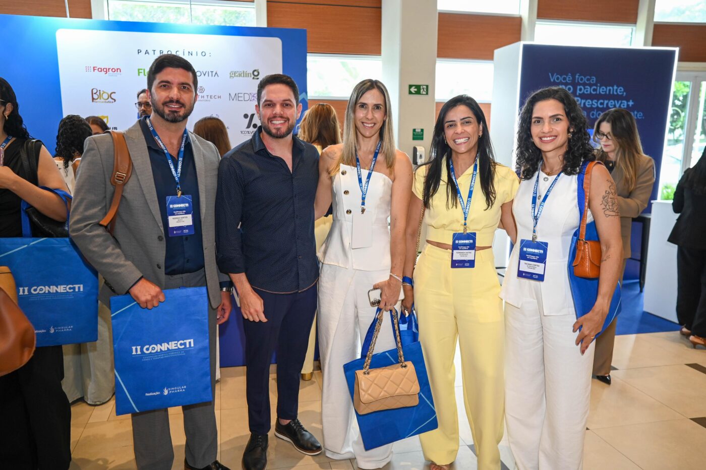 Rodrigo Dias, Bruno Amaral, Rebeca Caitite, Fernanda Peçanha e Taciana Cortes