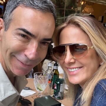 César Tralli ganha surpresa romântica de Tici Pinheiro em dia de estreia no Jornal Nacional