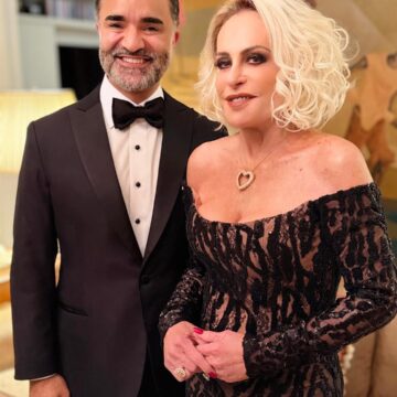 Ana Maria Braga surge deslumbrante em cliques especiais ao lado do marido Fábio Arruda; veja