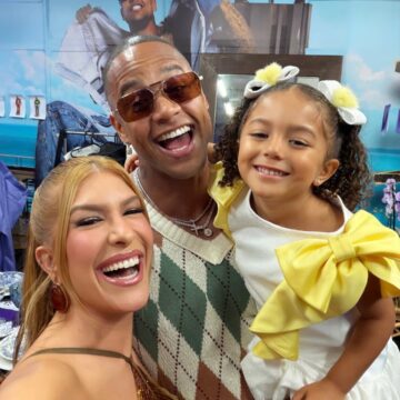 Léo Santana ganha declaração de Lore Improta antes de show gratuito em Salvador: “Felicidade lá em cima”