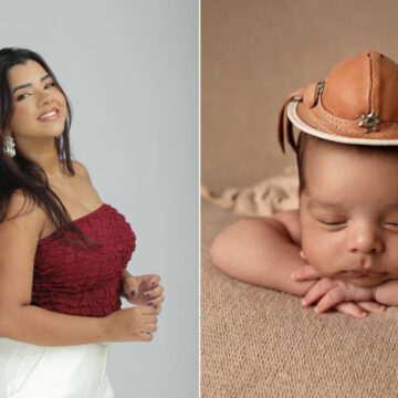 Ary Mirelle encanta público com ensaio newborn do seu segundo filho com João Gomes