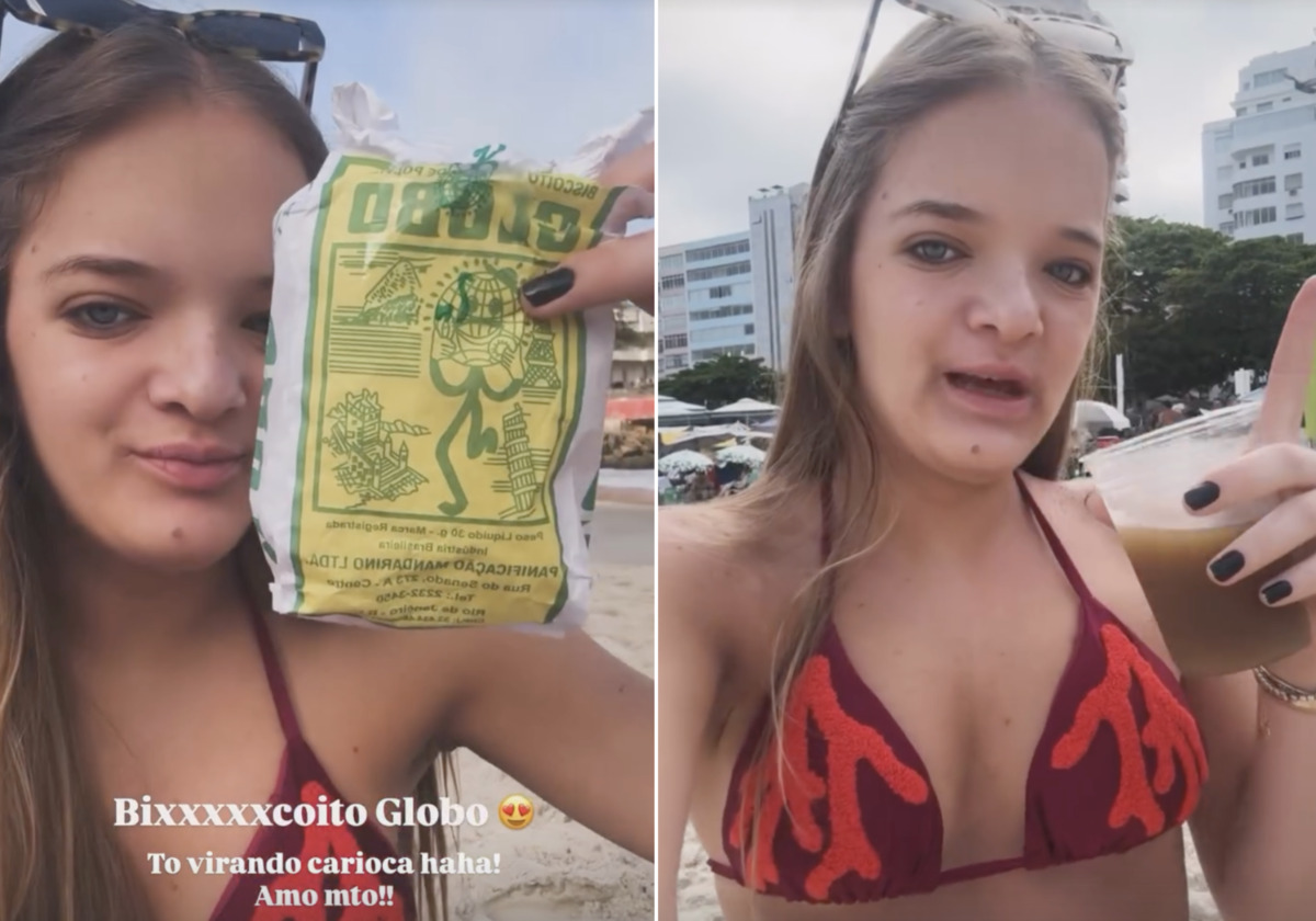 Rafa Justus curte dia de praia no Rio de Janeiro e brinca: “Já estou virando carioca”