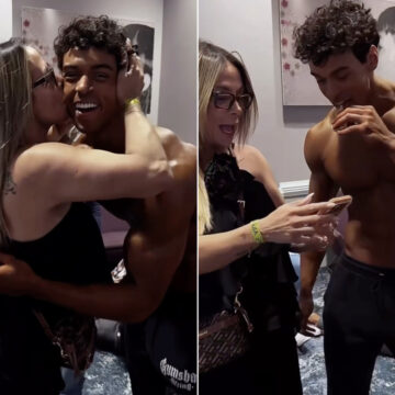 Carla Perez se declara após estreia do filho no fisiculturismo: “Orgulho que não cabe no peito”