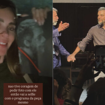 Carol Dieckmann ‘tieta’ Wagner Moura e brinca: “Não tive coragem de pedir foto com ele”