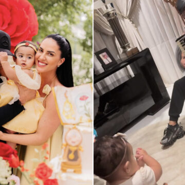 Graciele Lacerda encanta ao mostrar momento fofo da filha Clara: “Admirando o papai”