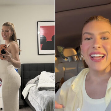 Lore Improta exibe evolução da barriga e fala sobre escolha do enxoval do segundo filho: “Tão especial”