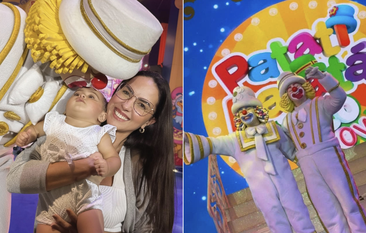 Filha de Graciele Lacerda e Zezé di Camargo se diverte em primeiro passeio no circo: “Encantada”