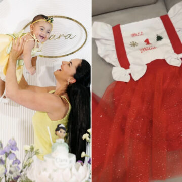 Graciele Lacerda encanta ao mostrar primeiro look natalino da filha Clara