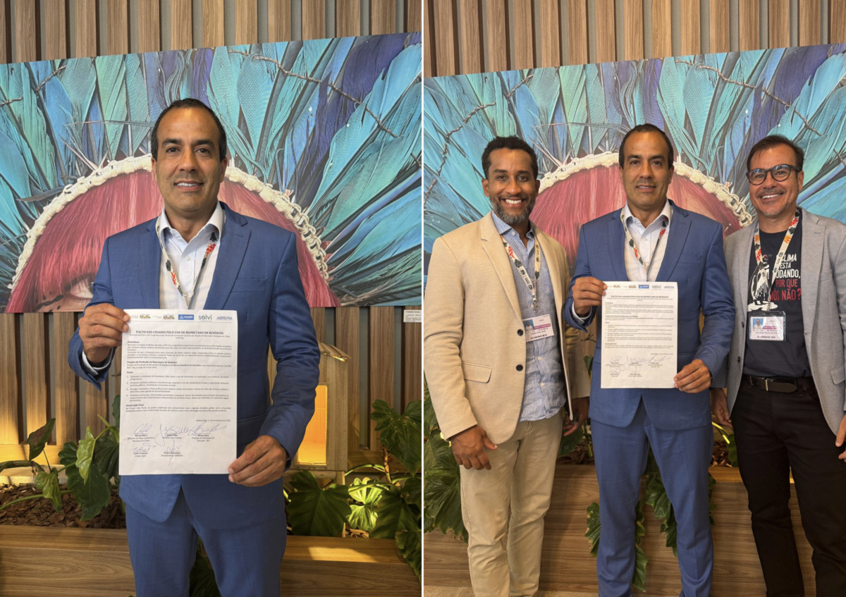 COP30: Prefeito Bruno Reis assina pacto que prevê descarbonização e produção de biometano pelo aterro sanitário de Salvador
