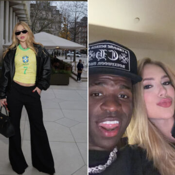 Virginia volta ao Brasil após acompanhar Vini Jr. em jogo da Seleção em Londres